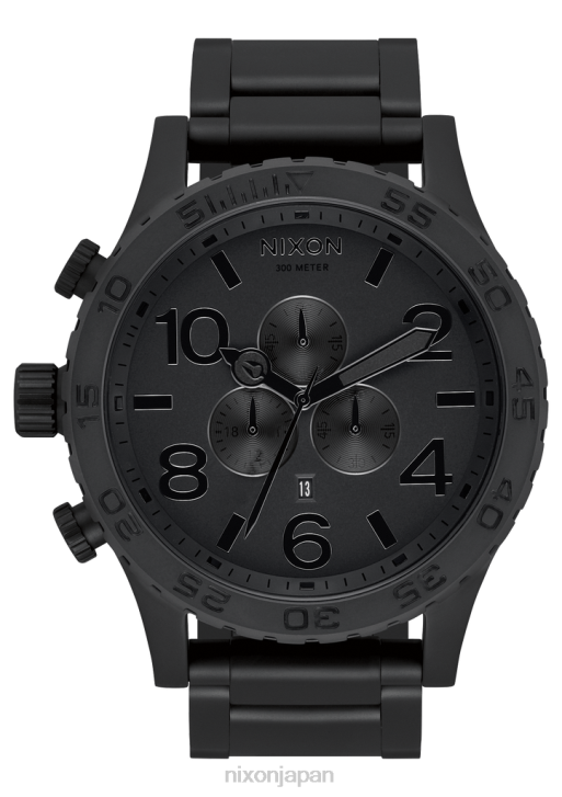 時計 jp Nixon 51-30クロノ オールマットブラック/ブラック DNT419