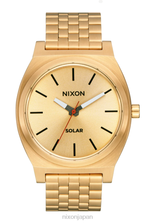 時計 jp Nixon タイムテラーソーラー オールゴールド/ブラック DNT4100