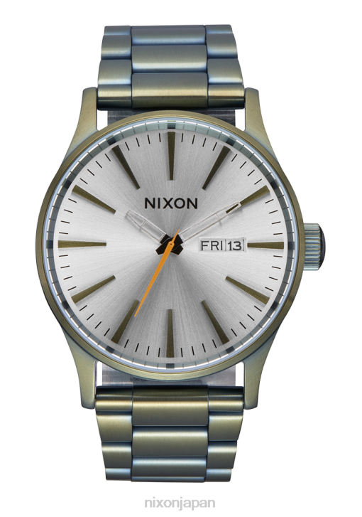 時計 jp Nixon セントリーステンレススチール ヴィンテージホワイト/サープラス DNT415