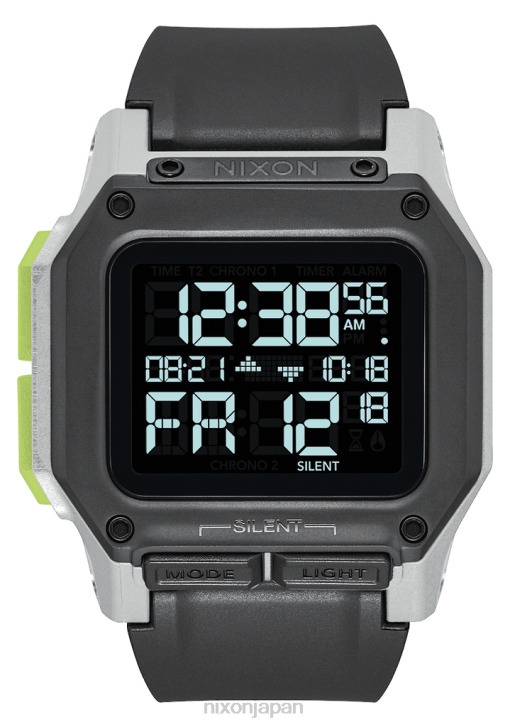 時計 jp Nixon レグルス ブラック/ホワイト/ライム DNT4158