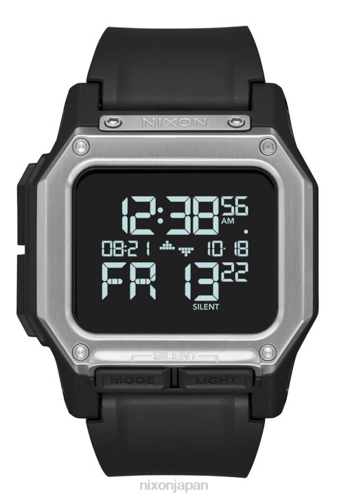 時計 jp Nixon レグルス 黒い銀 DNT4159