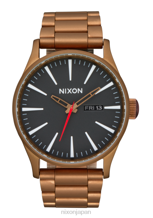 時計 jp Nixon セントリーステンレススチール ブロンズ/ブラック DNT416