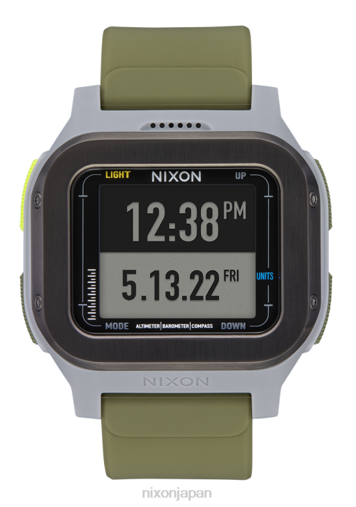 時計 jp Nixon レグルス遠征 ガンメタル/サープラス DNT4172