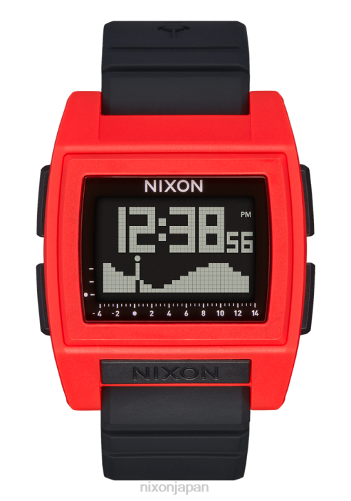 時計 jp Nixon ベースタイドプロ 赤、黒 DNT4182