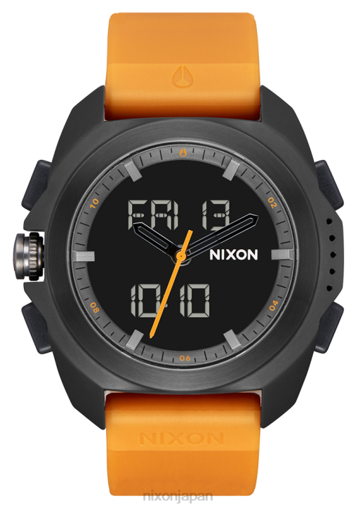 時計 jp Nixon リプリー ブラック/サフラン DNT4195
