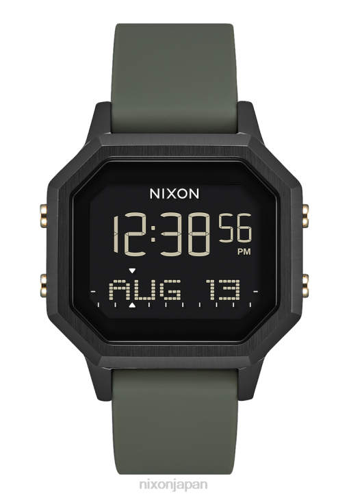時計 jp Nixon サイレンステンレス鋼 黒/疲れ DNT4205