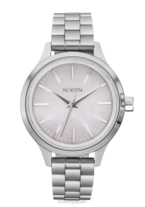 時計 jp Nixon 楽観主義者 シルバー/マザーオブパール DNT4244