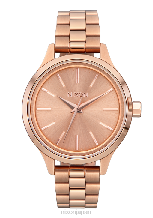 時計 jp Nixon 楽観主義者 すべてローズゴールド DNT4245