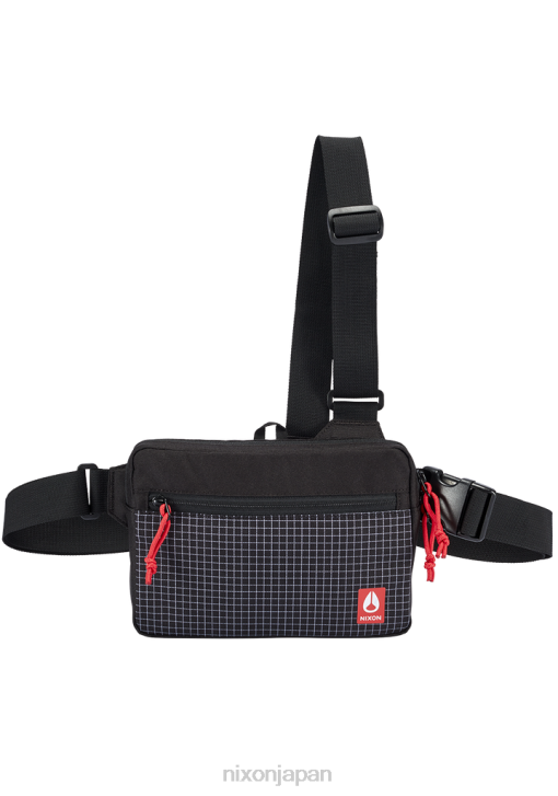 アクセサリー jp Nixon 盗賊バッグ 黒/赤 DNT4322