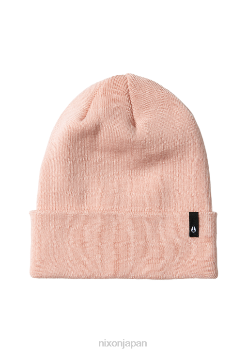 アクセサリー jp Nixon 地区ビーニー帽 淡いピンク DNT4354