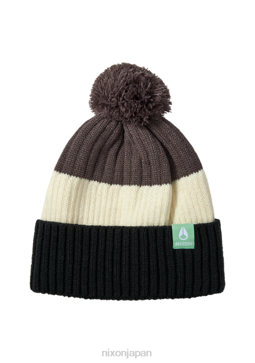 アクセサリー jp Nixon シュレーダーポンビーニー グレー/ブラック DNT4381