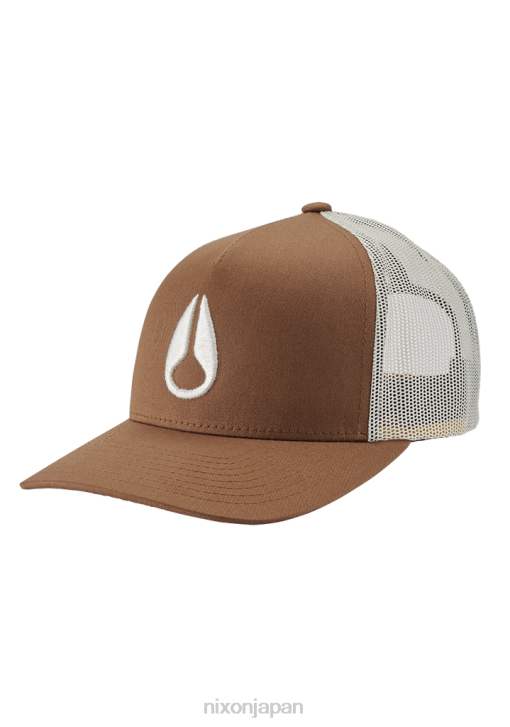 アクセサリー jp Nixon アイコンのトラック運転手の帽子 ブラウン/オフホワイト DNT4447