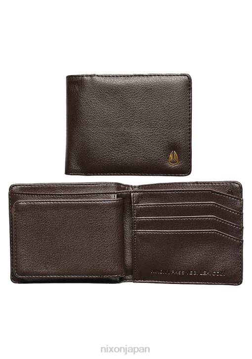 アクセサリー jp Nixon パスヴィーガンレザーコインウォレット 茶色 DNT4549