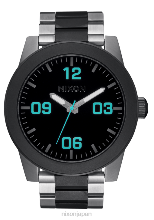 時計 jp Nixon 身体用ステンレス鋼 シルバー/ガンメタル DNT473