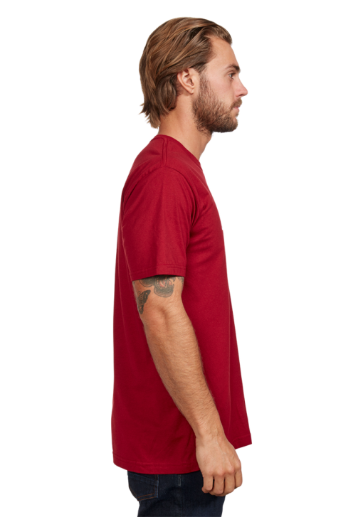 衣類 jp Nixon OG スクリプト エコ リプリブ T シャツ カーディナル/ホワイト DNT4500