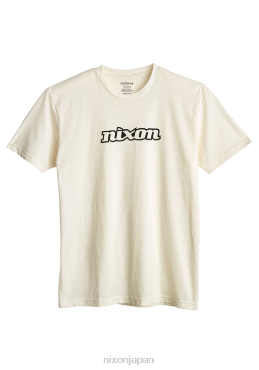 衣類 jp Nixon OG スクリプト エコ リプリブ T シャツ ナチュラル/ブラック DNT4502