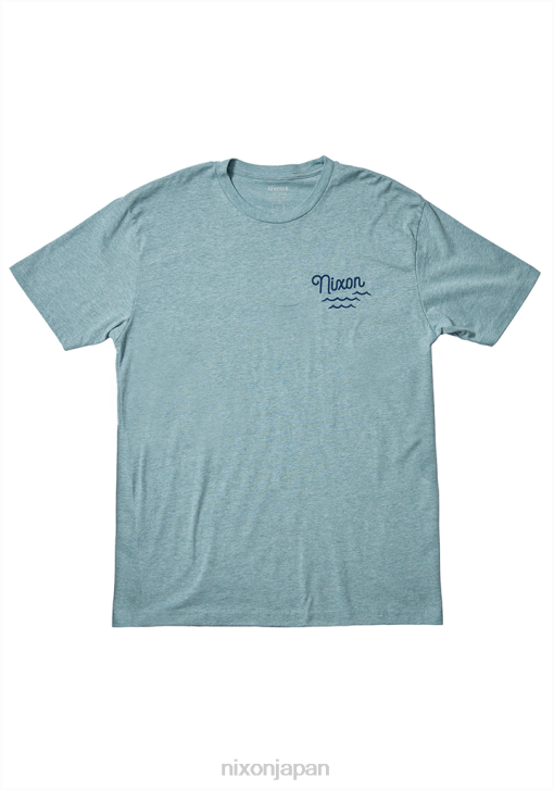 衣類 jp Nixon クイニーリプリブTシャツ ヘザーパシフィック DNT4492