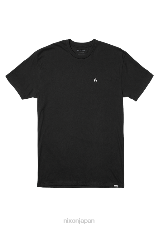 衣類 jp Nixon スパローリプリブTシャツ 黒 DNT4493