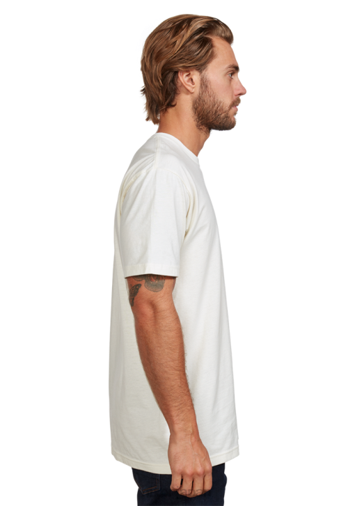 衣類 jp Nixon スパローリプリブTシャツ ナチュラル/レッド DNT4496