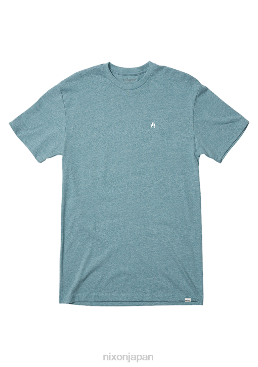 衣類 jp Nixon スパローリプリブTシャツ ヘザーパシフィック DNT4497