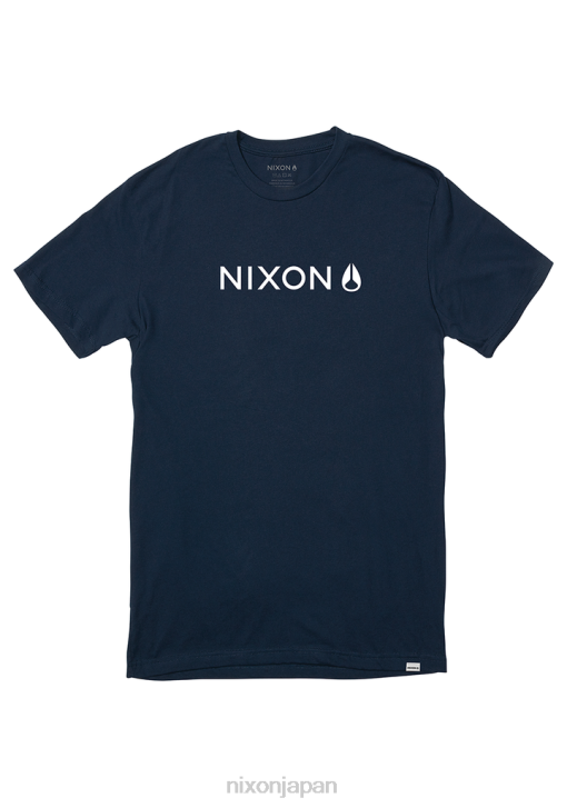衣類 jp Nixon ベースリプリブTシャツ 海軍 DNT4504