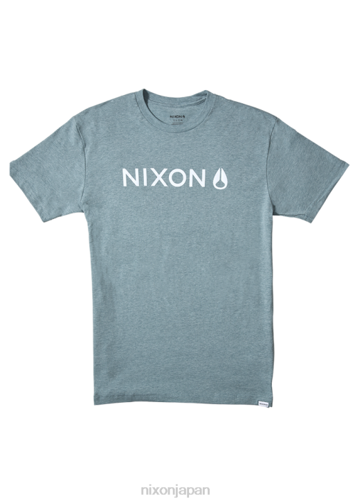 衣類 jp Nixon ベースリプリブTシャツ ヘザーパシフィック DNT4507