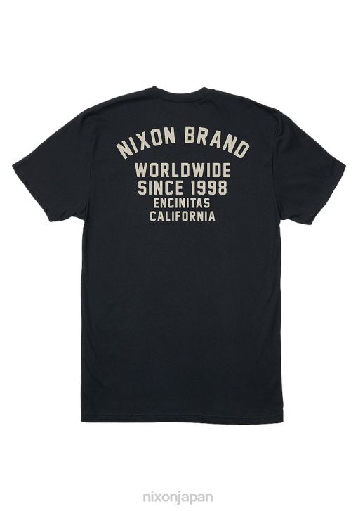 衣類 jp Nixon ホッパーリプリブTシャツ 黒 DNT4512