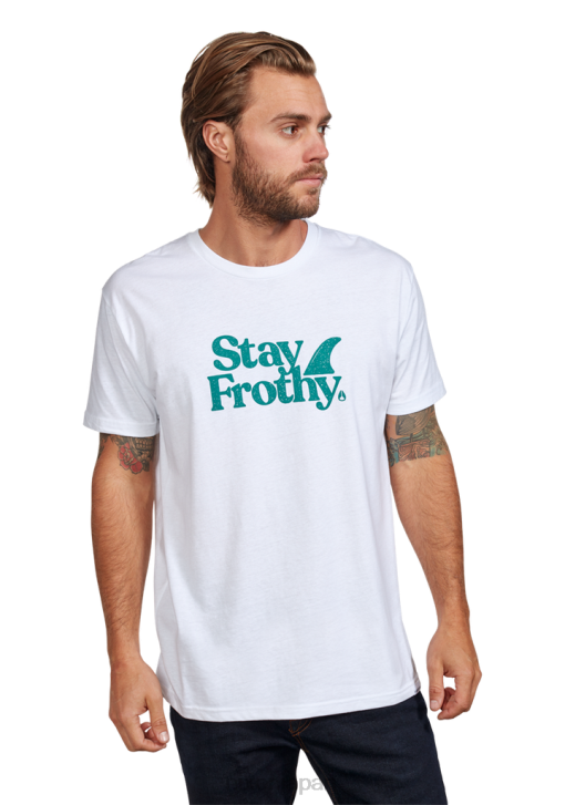 衣類 jp Nixon 泡立ちを保つTシャツ ホワイト/セージ DNT4515